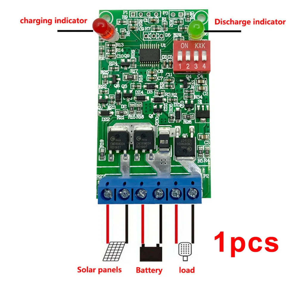 3.7V 7.4V 11.1V Lithium Battery Solar Lawn Light Circuit Board Solar Light Controller Control Board 3A