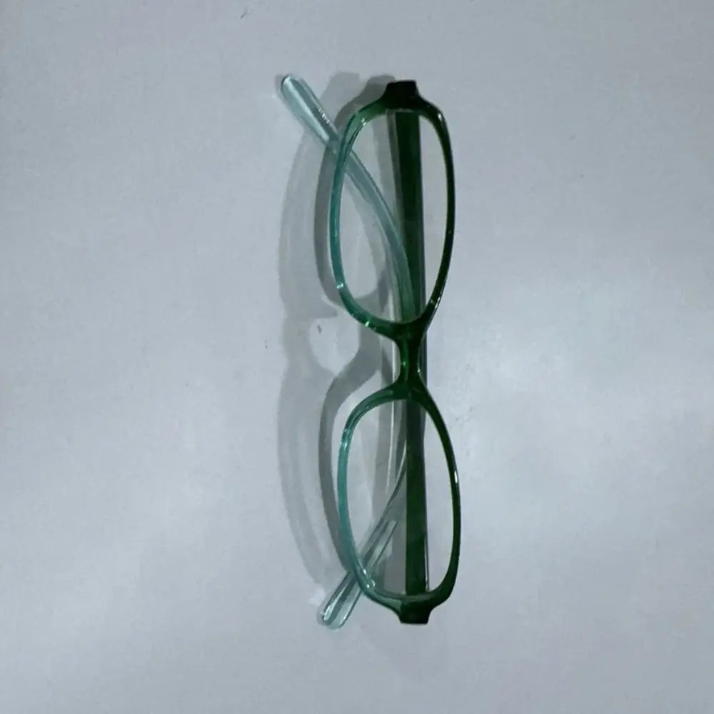 Outdoor Retro Oval Frame Glasses New Fashion Girls Narrow Small Eyeglass Gradient Green Red Frame Seaside Driving Glasses