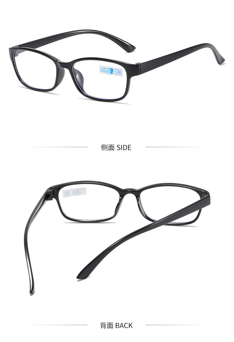 New Anti-blue Light Reading Glasses Men Fashionable Multicolor Reading Presbyopia Glasses Women 1.0+1.5+2.0+2.5+3.0+3.5+4.0