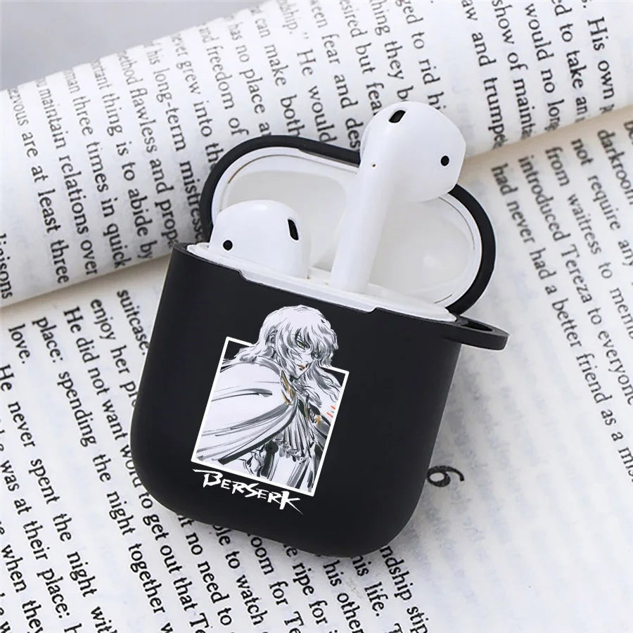 Anime Berserk Earphone Case for Apple Airpods 1 2 3 Pro 2 Guts Griffith Protective Berserk Airpods Case