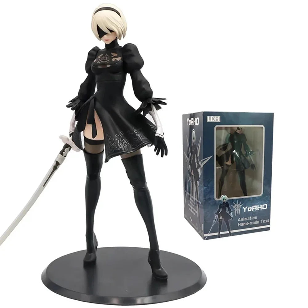 28cm NieR:Automata Figure 2B No.2 Tpye B Action Figure Sexy Girl Figurine PVC Statue Model Dolls Boys Gifts Toys Collections