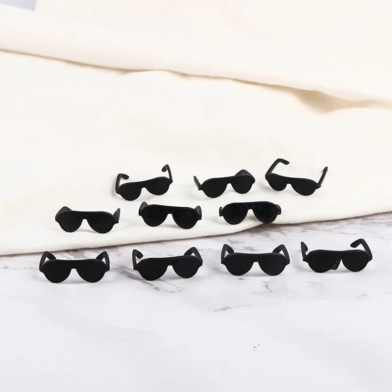 Dollhouse Miniature New Plastic Transparent Eyeglasses For 1/6 Dolls Accessories Mini Eyewear Glasses Doll Sunglasses