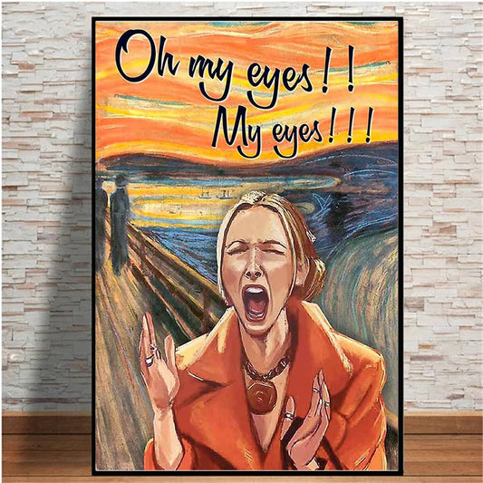 TV Show Friends Phoebe Buffay Oh My Eyes Funny Poster Canvas Painting Wall Art Prints for Living Room Salon Home Decor