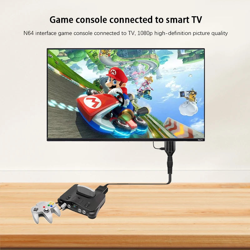 Game Console Video Adapter 1080P HDMI-compatible Converter Signal Conversion Support PAL/NTSC for N64/SNES/SFC/NGC