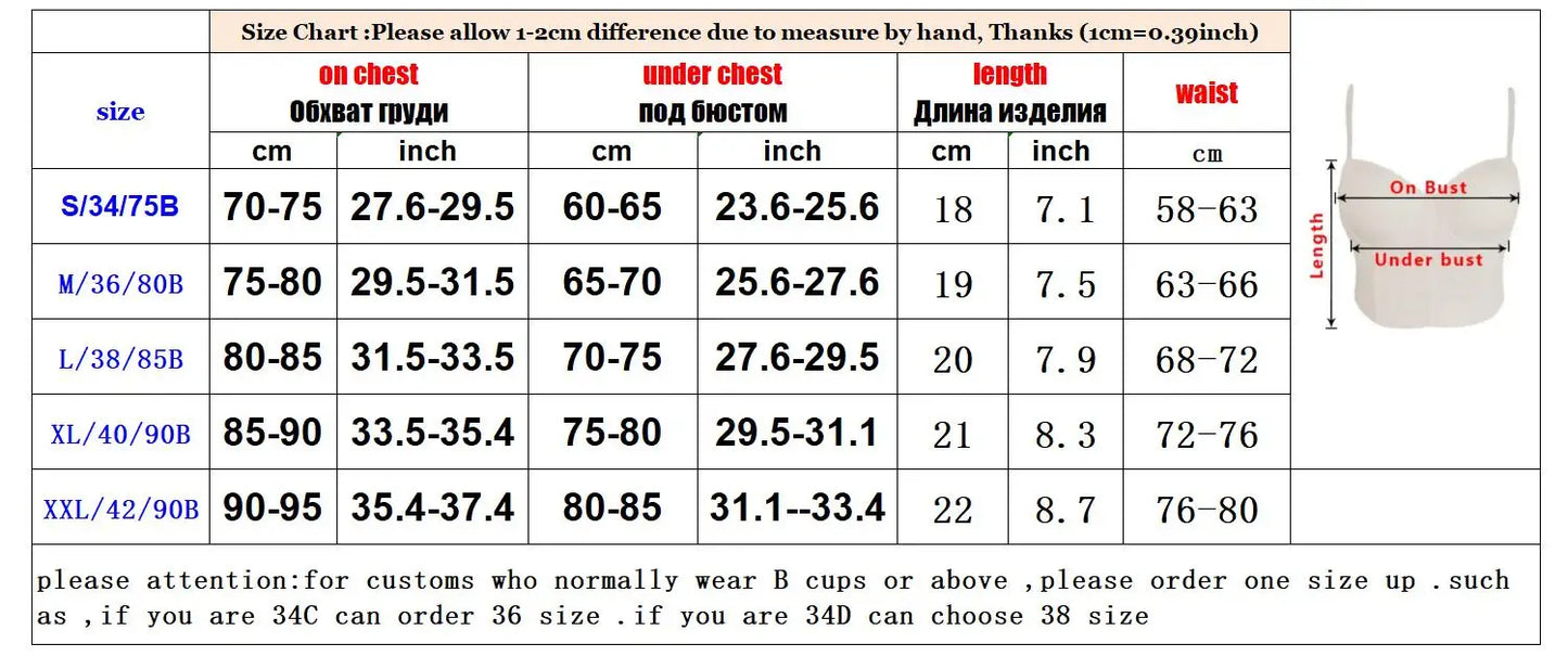 Women's Push UP Female Debardeur Tank Vest Chest Breast Bra Camisole Binder Bustier Gold Chain Strap Femme Fish Bone Corset Tops