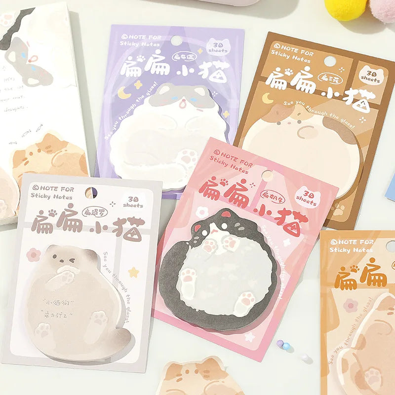 Kitten Series Convenient Stickers Korean Cute Pet Cat Student Leave A Message N Times Posted Sticky Notes  Stationery  Kawaii