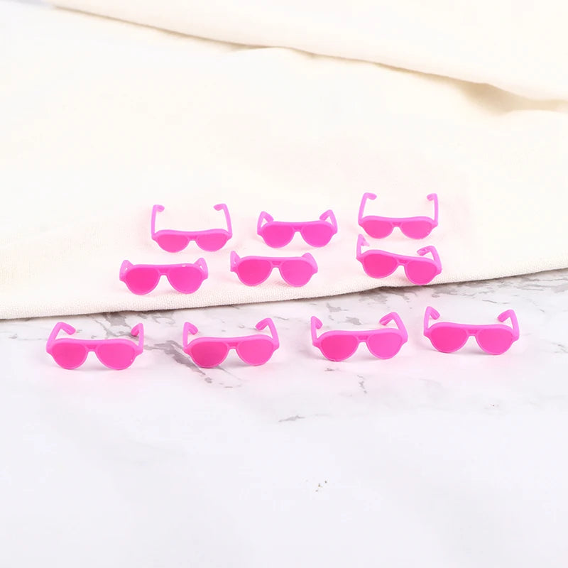 Dollhouse Miniature New Plastic Transparent Eyeglasses For 1/6 Dolls Accessories Mini Eyewear Glasses Doll Sunglasses