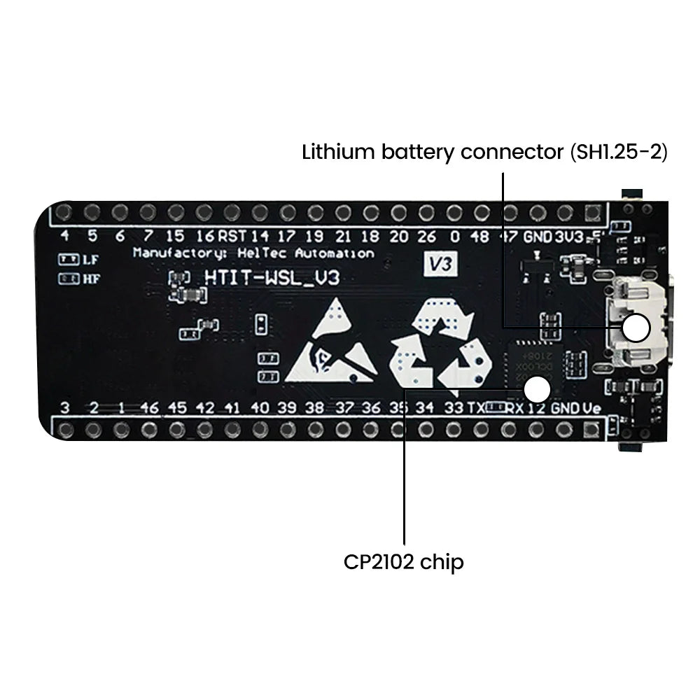 Diymore 433-510MHZ/ 863-928MHZ Wireless stick lite ESP32+LoRa V3 development board compatible with ESP32-S3 node Type - C