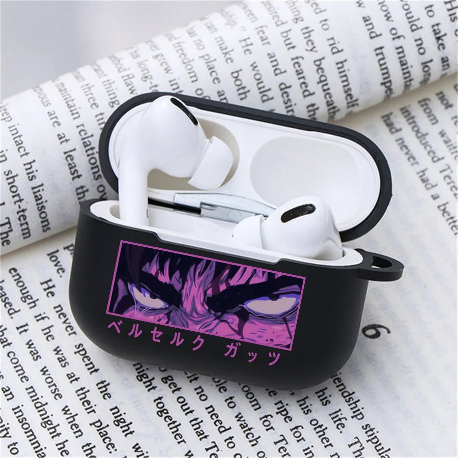 Anime Berserk Earphone Case for Apple Airpods 1 2 3 Pro 2 Guts Griffith Protective Berserk Airpods Case