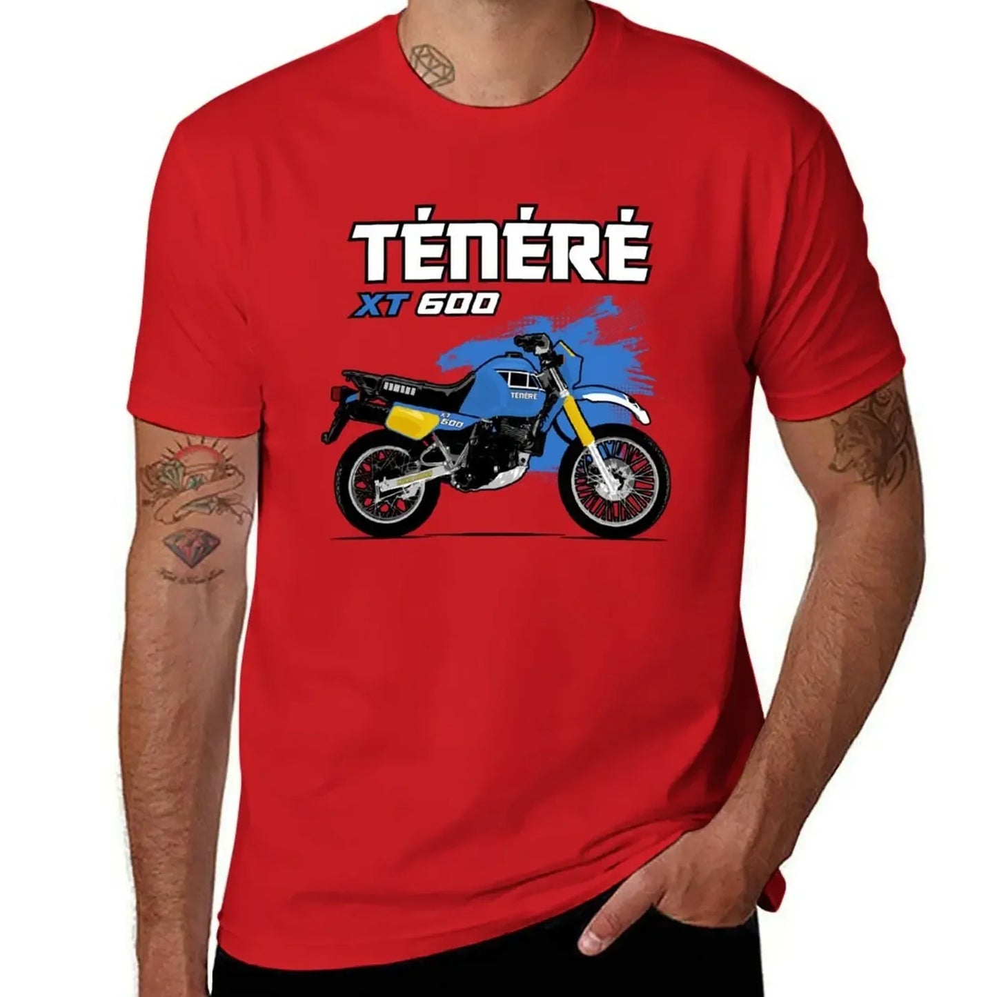 Tenere Countfemale T-shirt for Men Stylish Top Casual Clothing Plus Size Summer