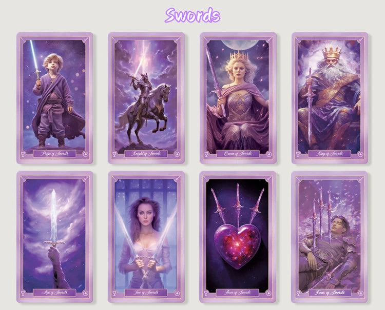 Beginner Tarot Rider Waite Divination Deck 78 Genuine Professional Fantasy Stars Tarot Rider Waite Spanish English Cards Gift