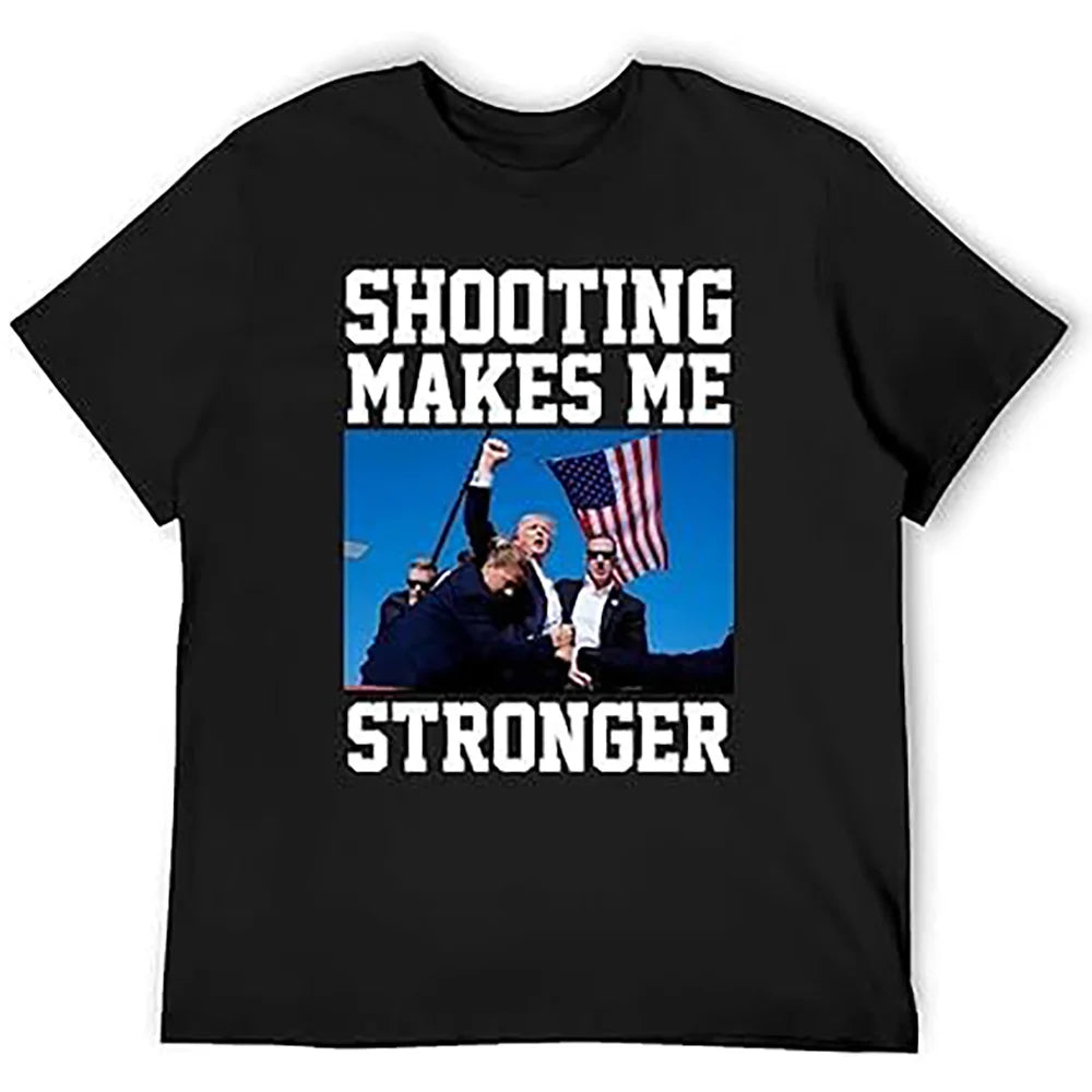 T-shirt de la gastronomie Donald Trump pour hommes et femmes, t-shirts College Assassinated, haut drôle, manches courtes, été