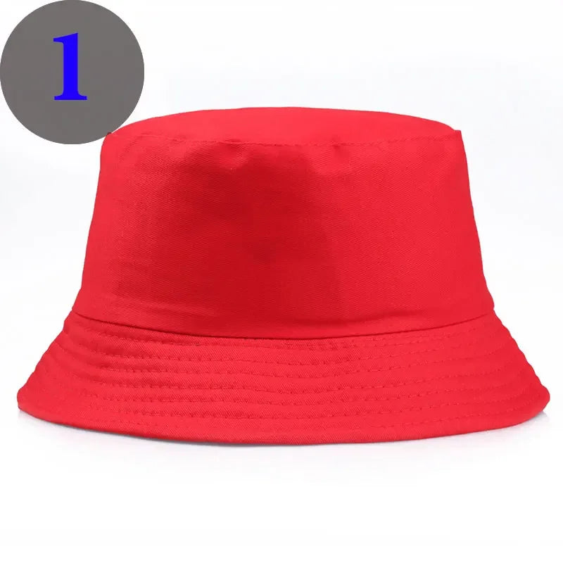 Unisexe Reversible Bucket Hats Man Women Cotton Fisherman Cap Girl Boy Daily Vacation Chapeau Bob Casquette Gorras