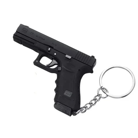 Alloy Empire 1:3G17 Glock Throwing Shell Alloy Keychain Pendant Metal Mini Toy Gun Cannot be Launched