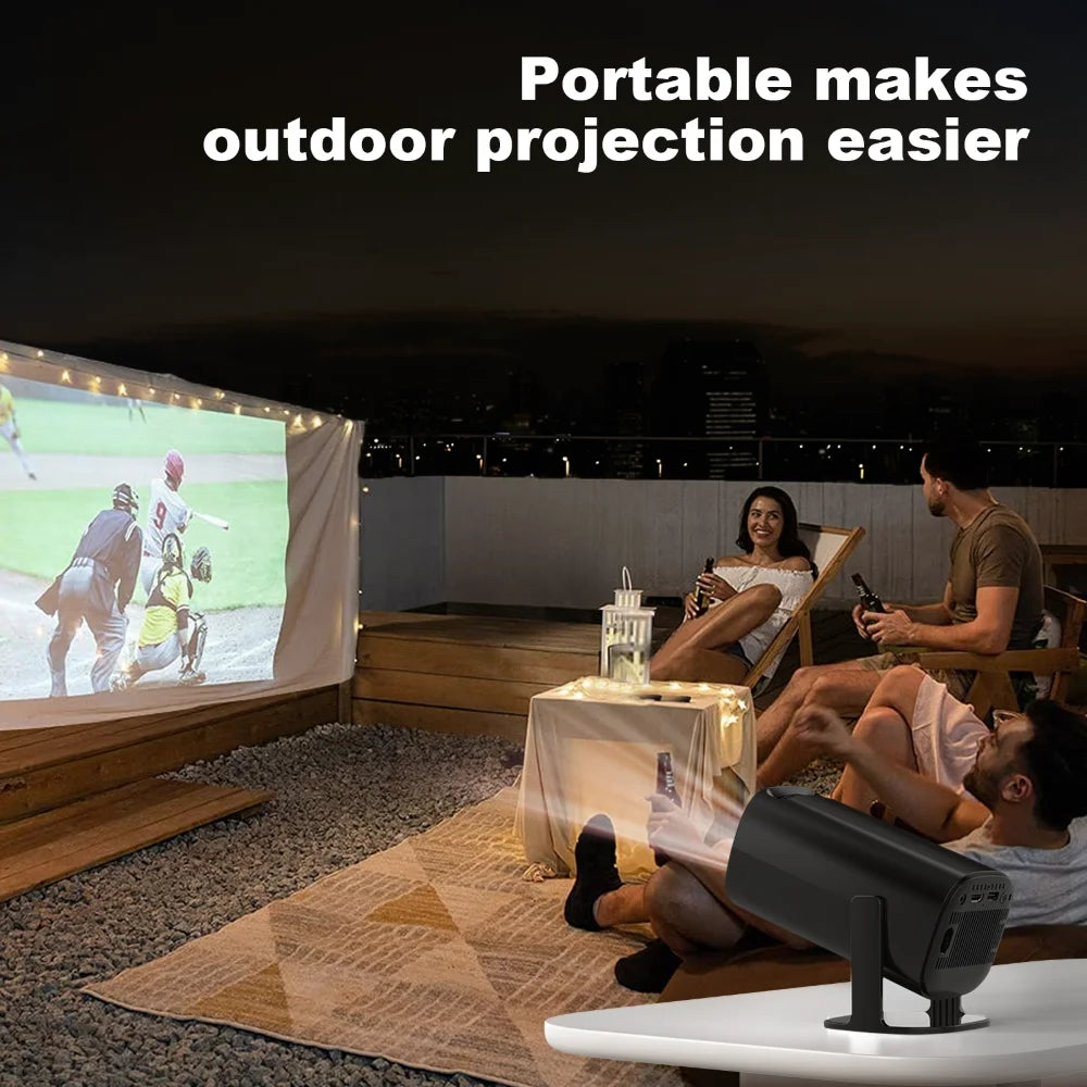 P30 Smart Mini Projector Android 11 WiFi6 Support 4K 1080P Projector 2.4G&5G WiFi 1280*720P Smart Home Cinema Portable Projector