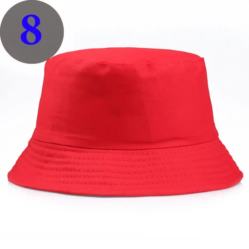 Unisexe Reversible Bucket Hats Man Women Cotton Fisherman Cap Girl Boy Daily Vacation Chapeau Bob Casquette Gorras