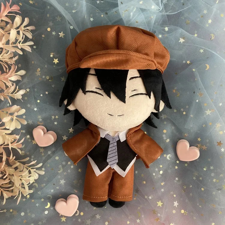 Kawaii 20cm Anime Stray Dogs Osamu Dazai Nakahara Chuuya Ryunosuke Akutagawa Plush Doll Toy Kids Gifts