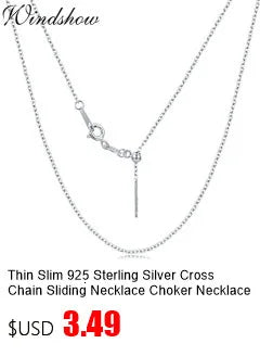 Thin 925 Sterling Silver Cross Chain Adjustable Necklace Choker Necklaces Women Girls Jewelry Collier Kolye Ketting 45cm-60cm