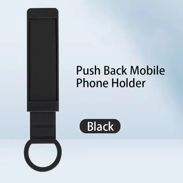 Portable Telescopic Phone Finger Strap Grip Silicone Mobile Phone Hand Band Holder Finger Ring Push Pull Grip Stand Bracket