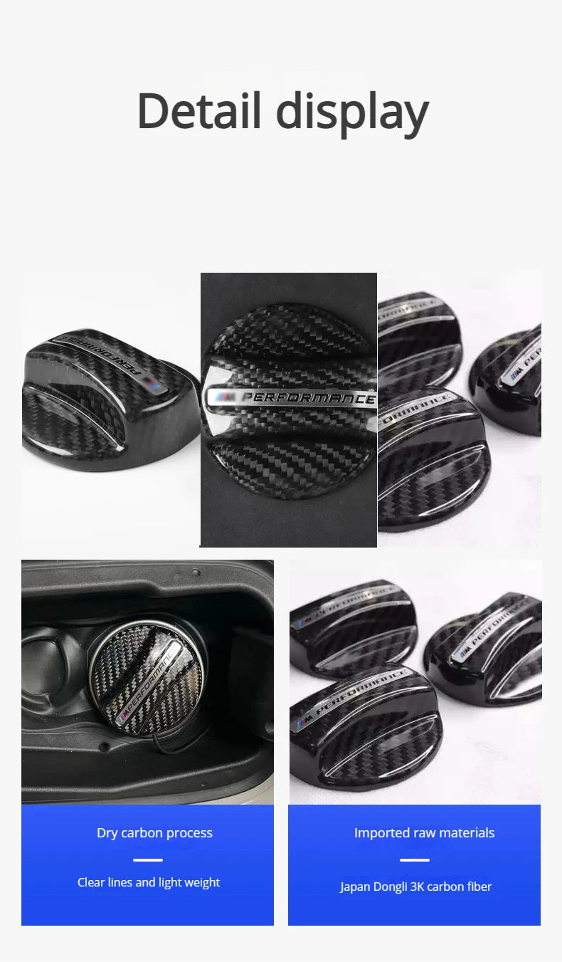 Carbon Fiber Universal Car Fuel Tank Fuel Tank Cap Cover for BMW E90 E92 F30 F80 F82 F87 F90 M2 M3 M4 M5 M6 X3 X4 X5 X6