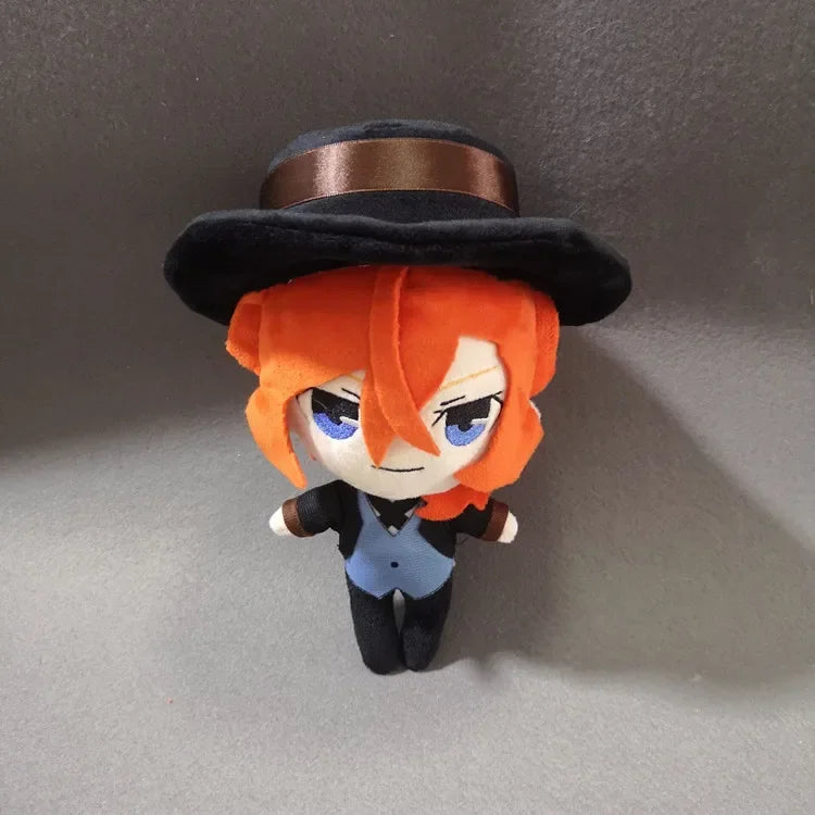 Kawaii 20cm Anime Stray Dogs Osamu Dazai Nakahara Chuuya Ryunosuke Akutagawa Plush Doll Toy Kids Gifts