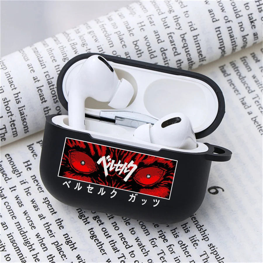 Anime Berserk Earphone Case for Apple Airpods 1 2 3 Pro 2 Guts Griffith Protective Berserk Airpods Case