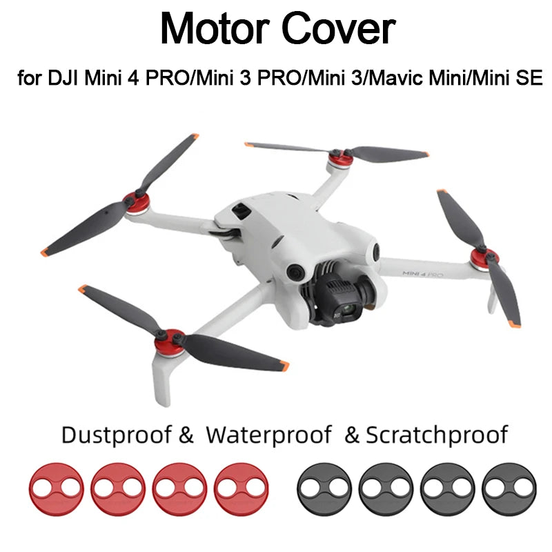 Drone Motor Cover for DJI Mini 4 PRO/Mini 3 PRO/Mini3/Mavic Mini Dustproof Waterproof Protection Cap  Engine Protector Guard Cap