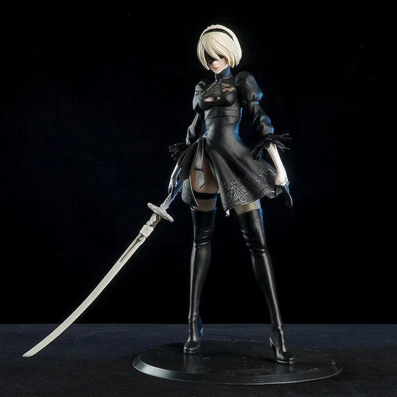 28cm NieR:Automata Figure 2B No.2 Tpye B Action Figure Sexy Girl Figurine PVC Statue Model Dolls Boys Gifts Toys Collections