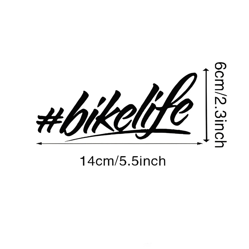 #Bikelife Car Stickers Decals Helmet Windows Laptop Sticker Creative Decal Windshield Decoration Vinyl Car Accessories