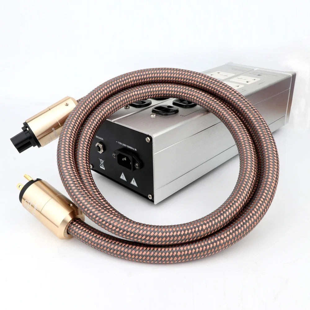 Accuphase Power Cable HI End Schuko Power Cord CD Amplifier Amp EU Version Plug Cable Hifi AC Mains EU Schuko Power Line